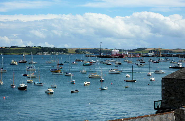The Sea Views from Boscawen Holiday Apartment Falmouth Cornwall